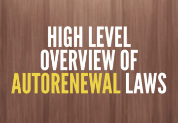 High Level Overview of Autorenewal Laws