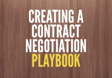 Creating a Contract Negotiation Playbook