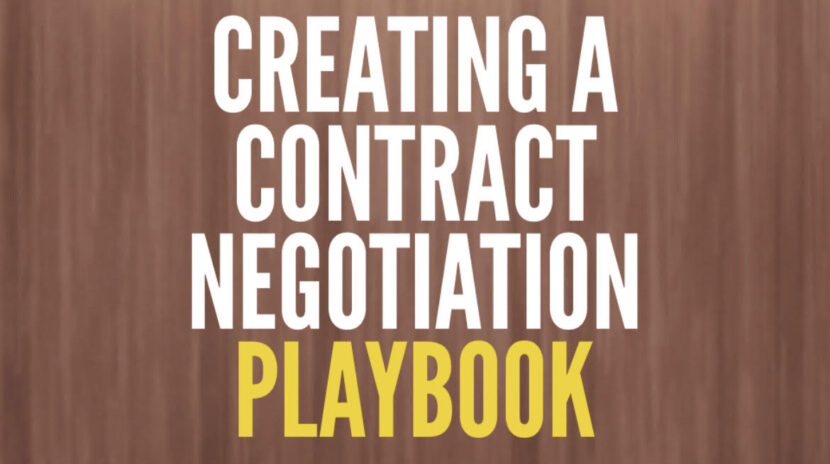 Creating a Contract Negotiation Playbook